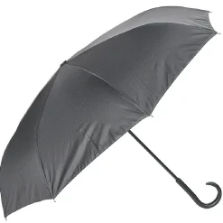 Parapluie inversé noir à motifs blancs