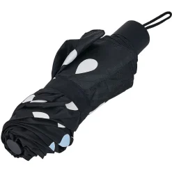 Parapluie noir motif gouttes change de couleurs