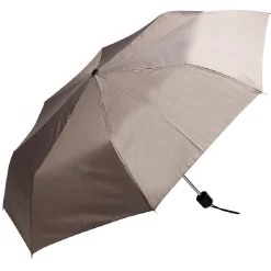 Parapluie pliant manuel taupe
