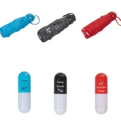 Parapluie rétractable avec étui capsule