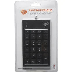 Pavé numérique USB pour PC noir