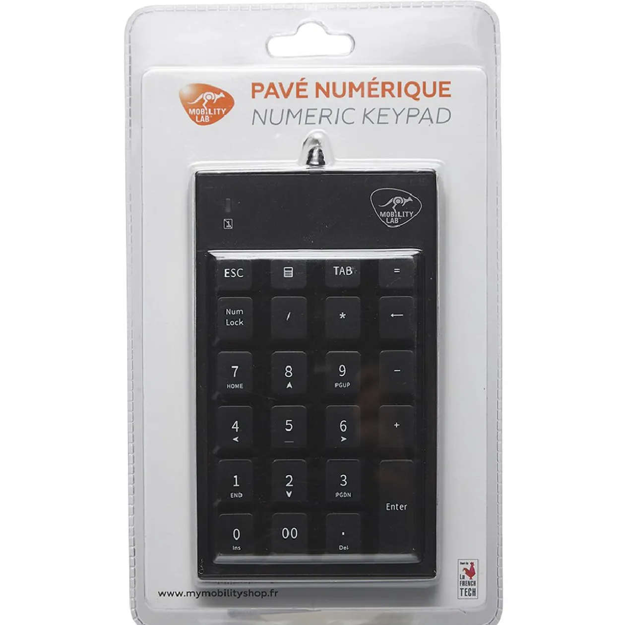 Pavé numérique USB pour PC noir