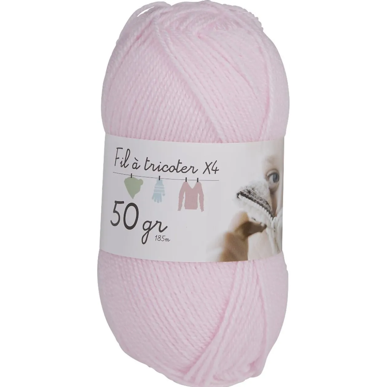 Pelote de fil à tricoter spécial layette x4