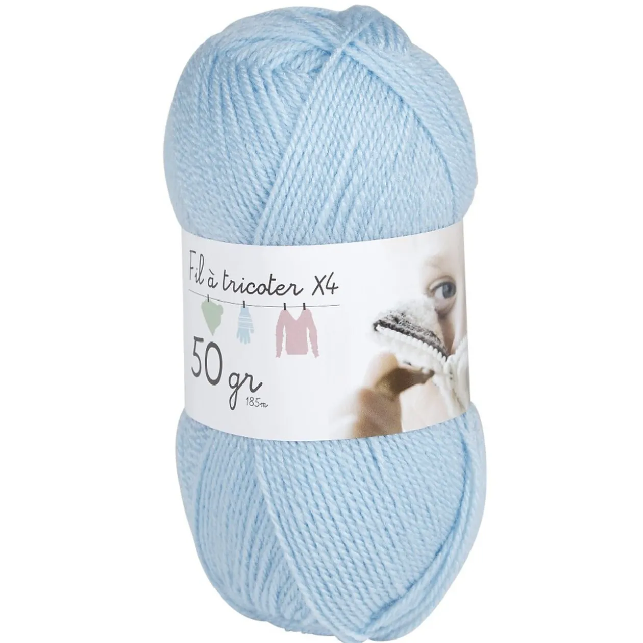 Pelote de fil à tricoter spécial layette x4