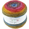Pelote de fil à tricoter toupie acrylique multicolore 150g