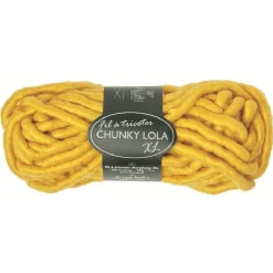 Pelote de fil à tricoter XL jaune