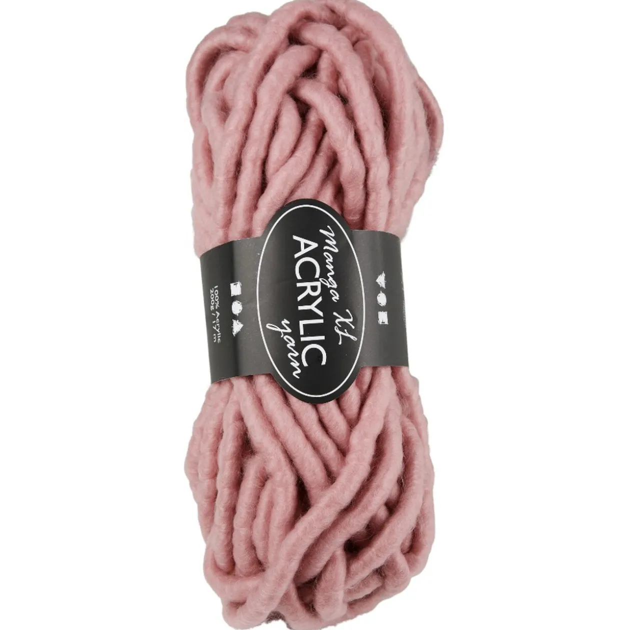 Pelote de laine 17 mètres rose