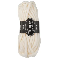 Pelote de laine 200g 17m blanc cassé