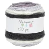 Pelote de laine toupie ton gris 510m