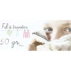 Pelote fil à tricoter acrylique 50g