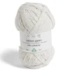 Pelote fil à tricoter 200m effet velours polyester blanc 100g