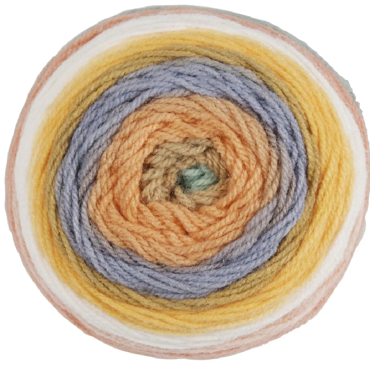 Pelote toupie de laine multicolore 150 gr