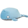 Peluche baleine bleu gris acier