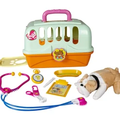 Peluche chat accessoires vétérinaire