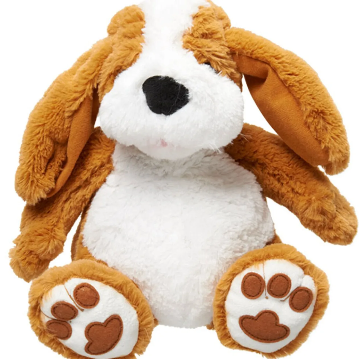 Peluche chien animé marron