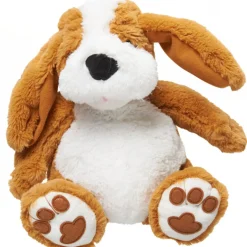 Peluche chien animé marron