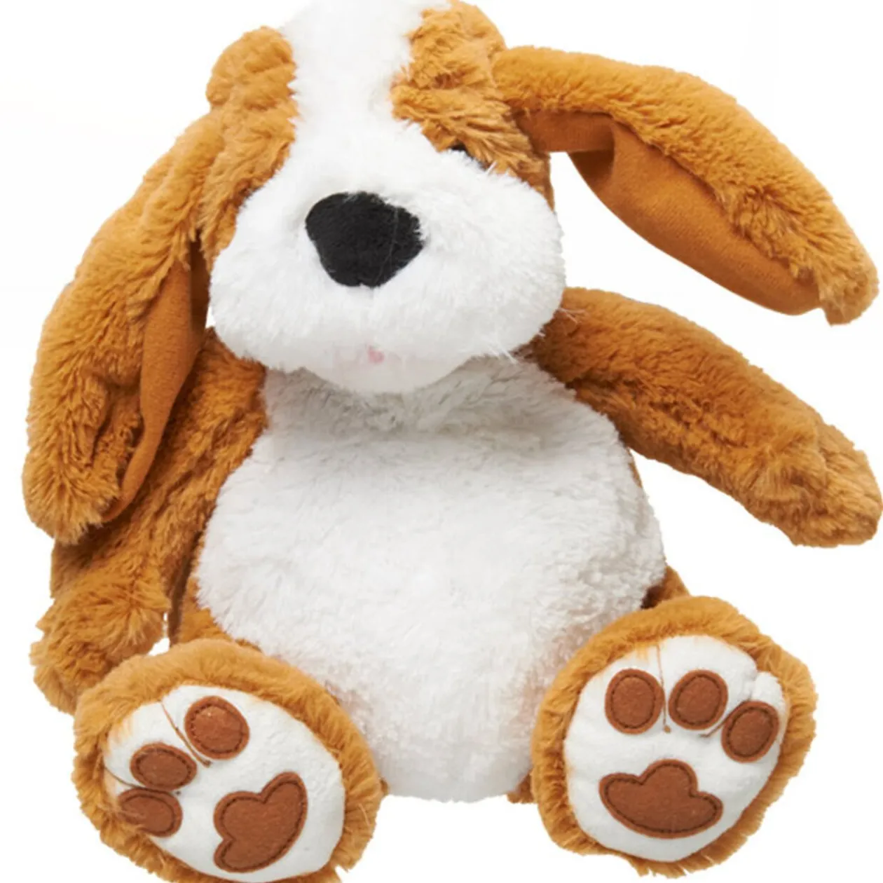 Peluche chien animé marron