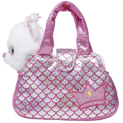 Peluche chien ou chat + sac à main