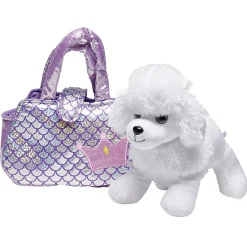 Peluche chien ou chat + sac à main