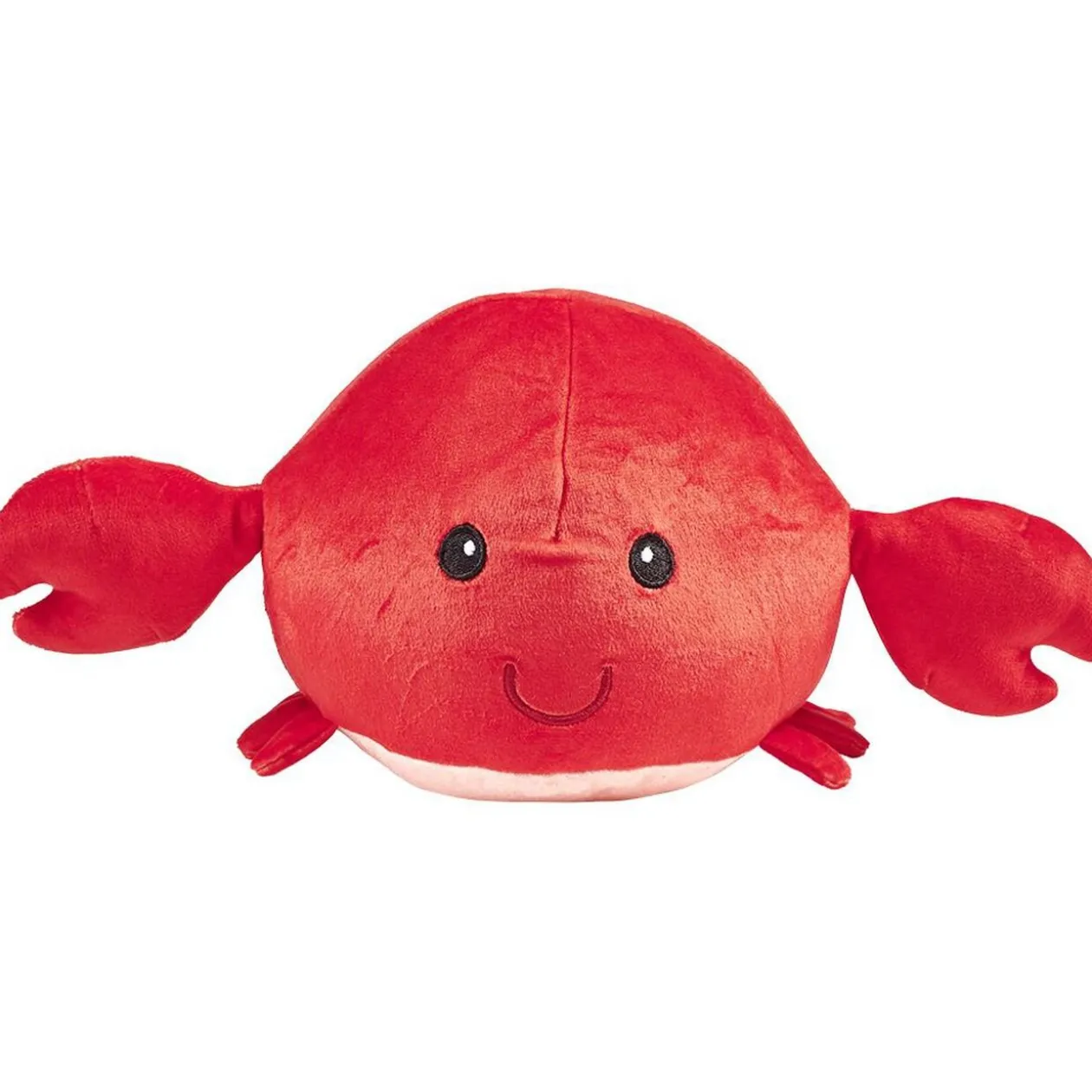 Peluche Crabe Ø20 cm rouge