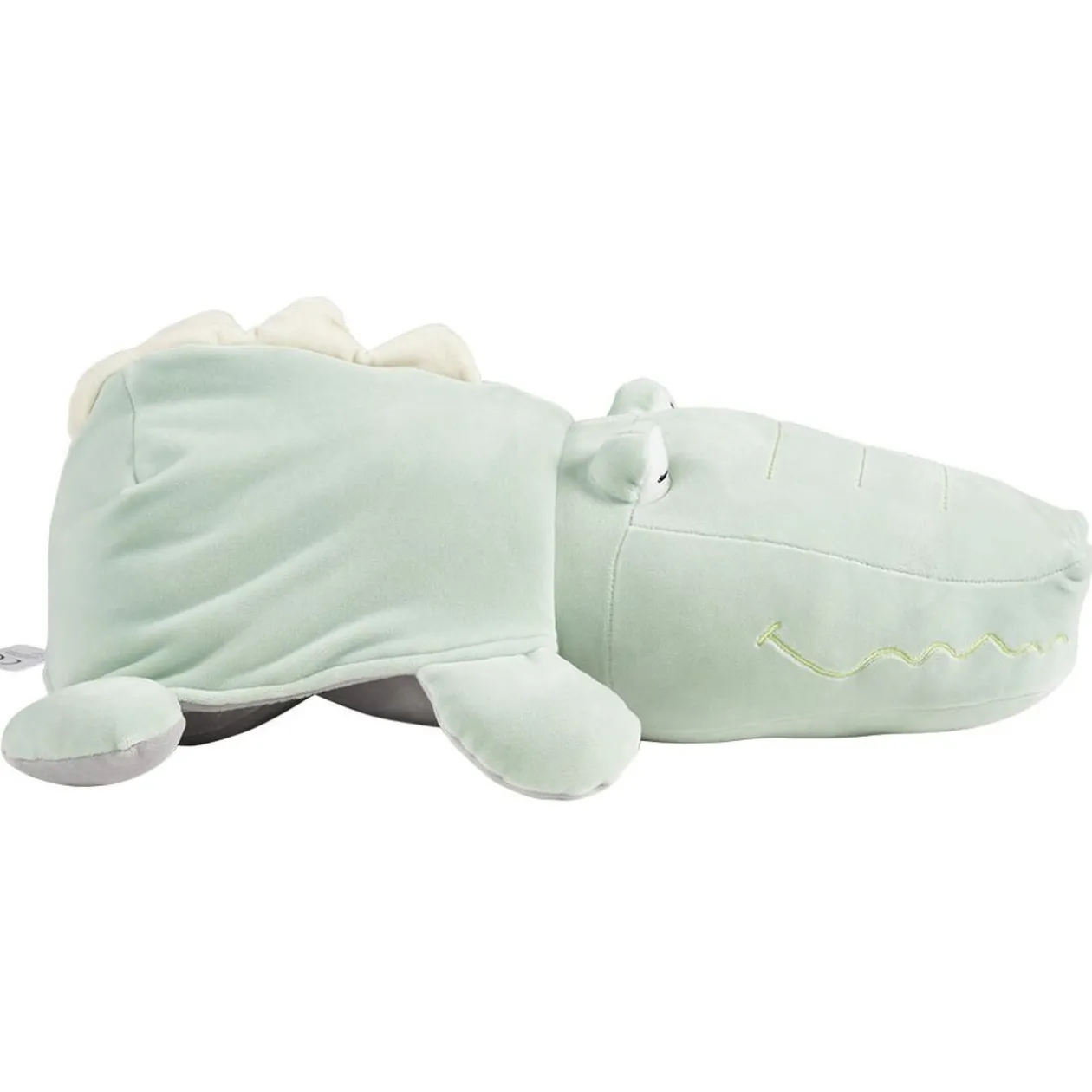 Peluche croco réversible hippo L.45 cm