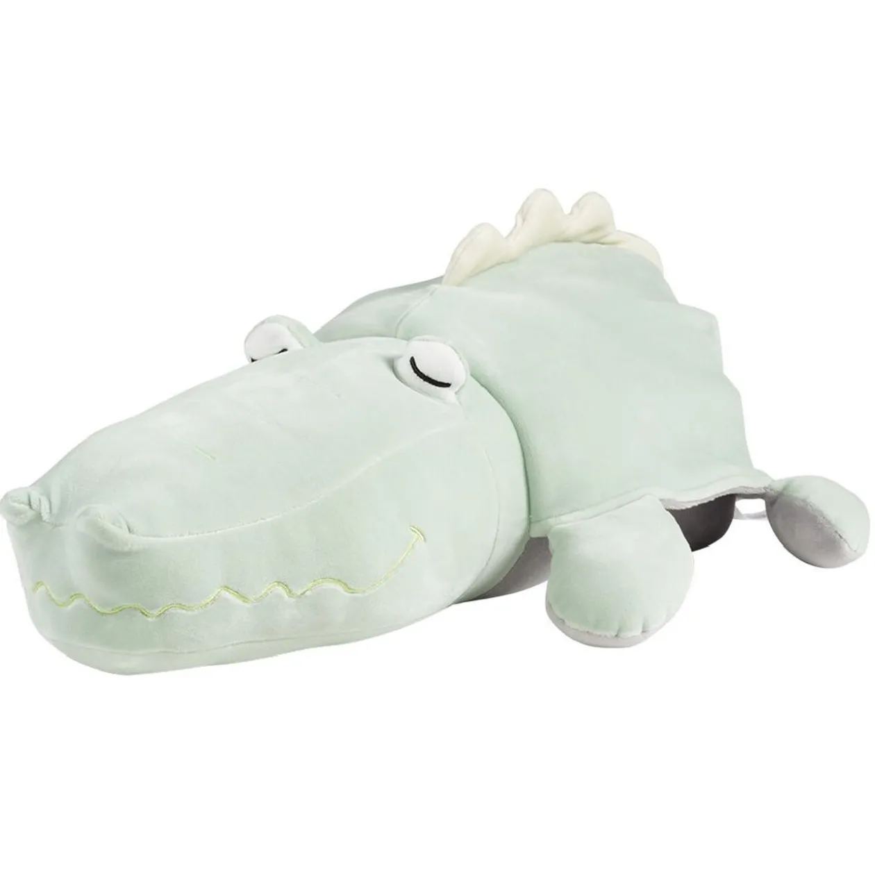 Peluche croco réversible hippo L.45 cm