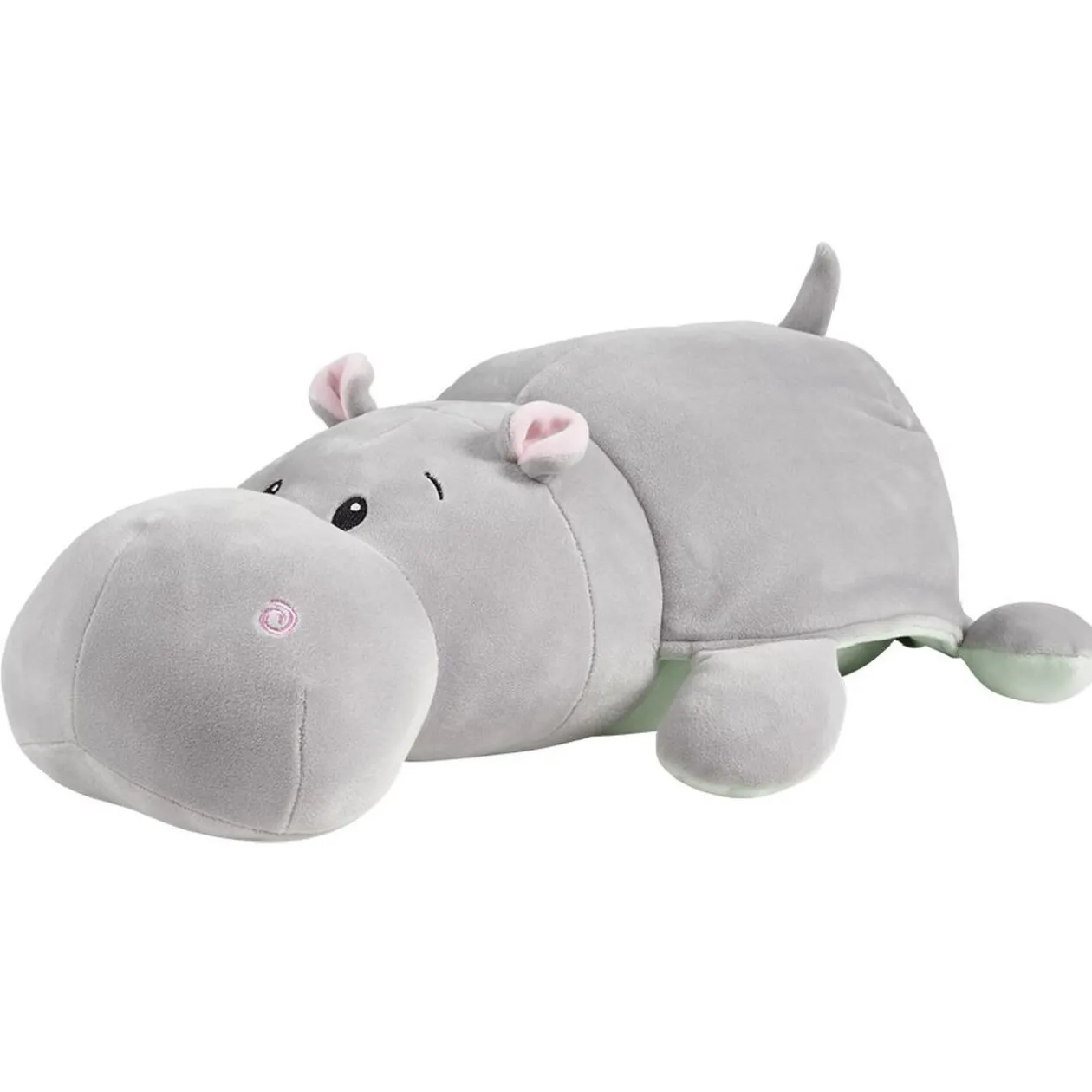 Peluche croco réversible hippo L.45 cm