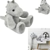 Peluche dinosaure gris clair et foncé 20x10xH30cm