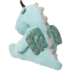 Peluche dragon assis polyester 130cm bleu