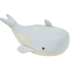 Peluche 2en1 coussin de voyage baleine bleu