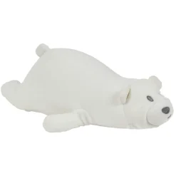 Peluche 2en1 coussin de voyage ours blanc
