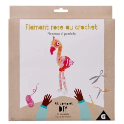 Peluche Flamant rose à fabriquer au crochet