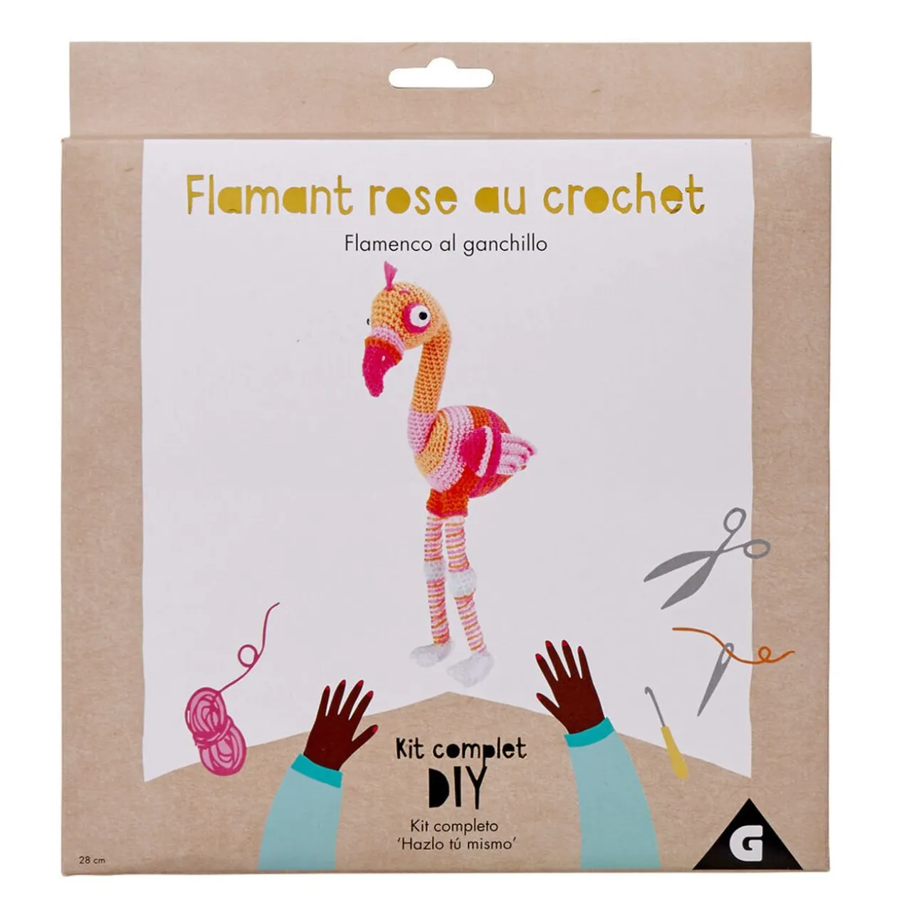 Peluche Flamant rose à fabriquer au crochet