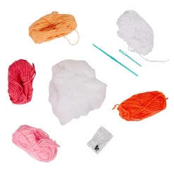 Peluche Flamant rose à fabriquer au crochet