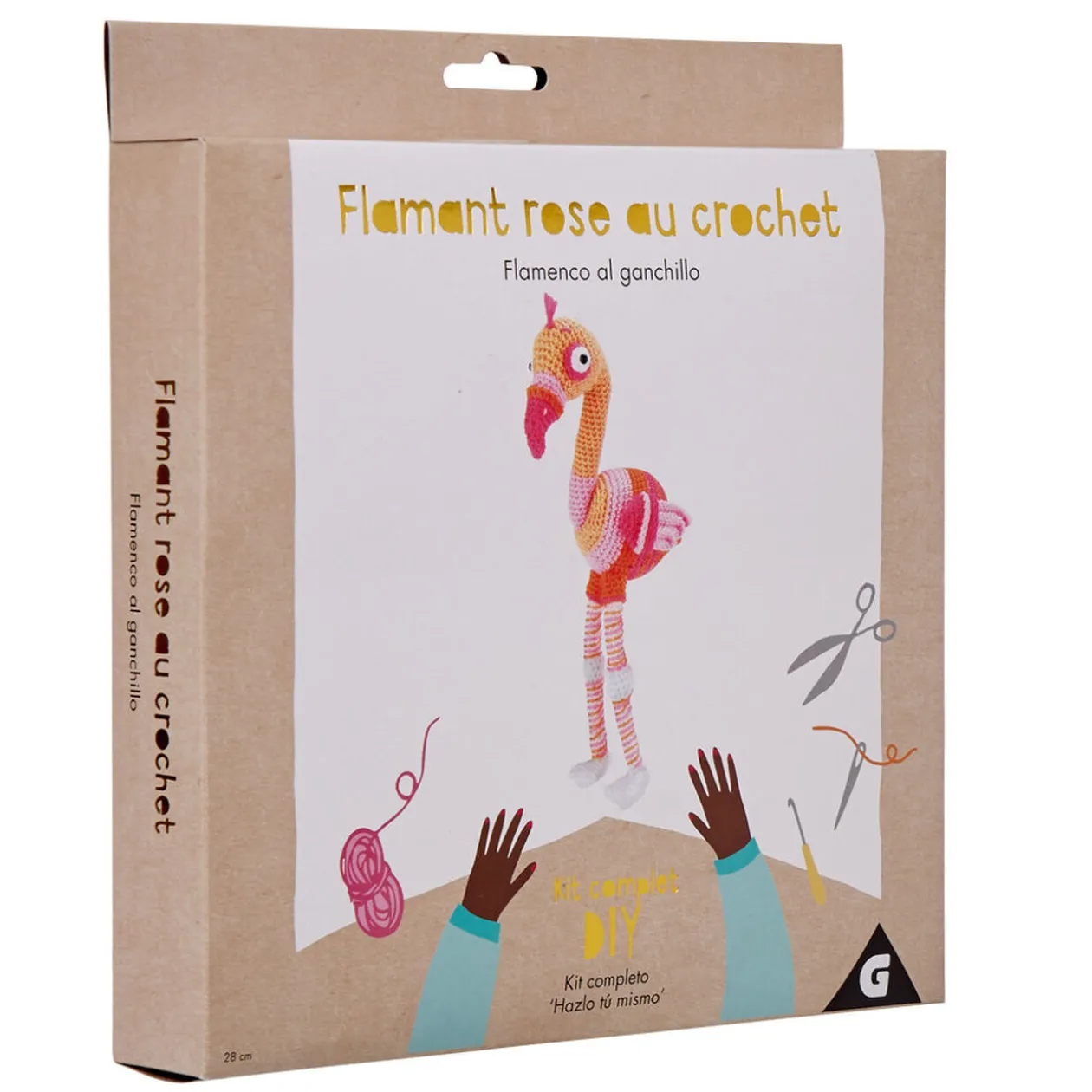 Peluche Flamant rose à fabriquer au crochet