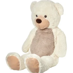 Peluche géante ourson beige crème XXL