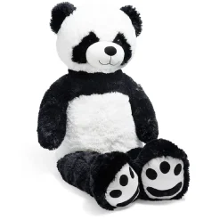 Peluche géante panda noir et blanc