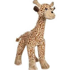 Peluche girafe géante gonflable marron h. 160 cm