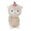 Peluche lama beige licorne