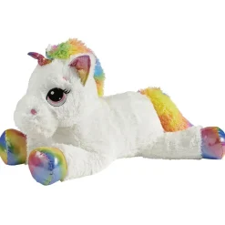 Peluche licorne arc en ciel L.70 cm