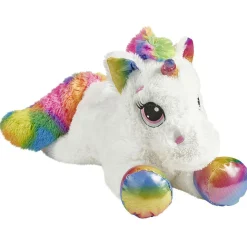 Peluche licorne arc en ciel L.70 cm