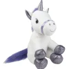 Peluche licorne assise H. 30 cm