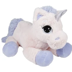 Peluche licorne couchée L. 70 cm