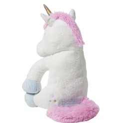 Peluche licorne polyester 80x65x65cm blanc