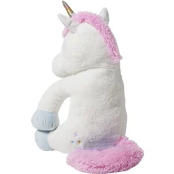 Peluche licorne polyester 80x65x65cm blanc