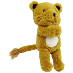 Peluche lion polyester H.22.5 cm