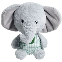 Peluche éléphant polyester 50x25x20cm gris