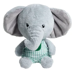 Peluche éléphant polyester 50x25x20cm gris