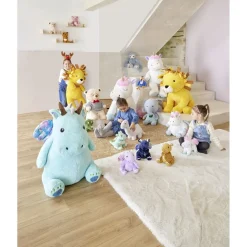 Peluche éléphant polyester 50x25x20cm gris