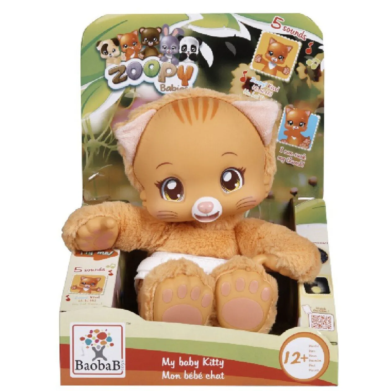 Peluche My Baby Kitty lumineuse